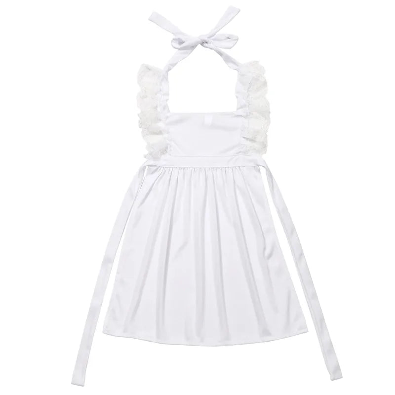 Robe Fille Style Victorien Imprimé Floral — Costume Fête & Spectacle avec Chapeau