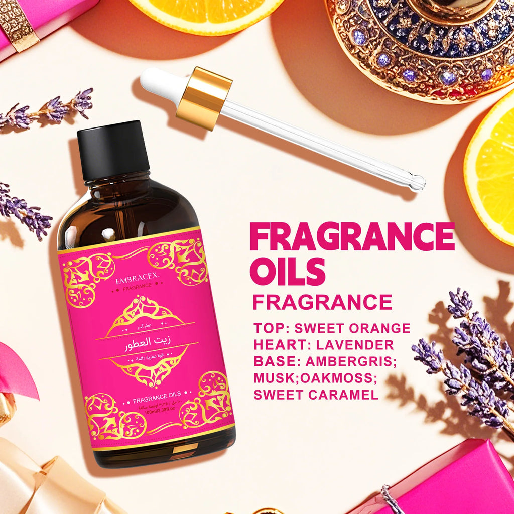 100ml زيت العطور Face Oil Fragrance oils Skincare Massage Oil Hair Care Pheromones Premium Middle Eastern Essential Oils