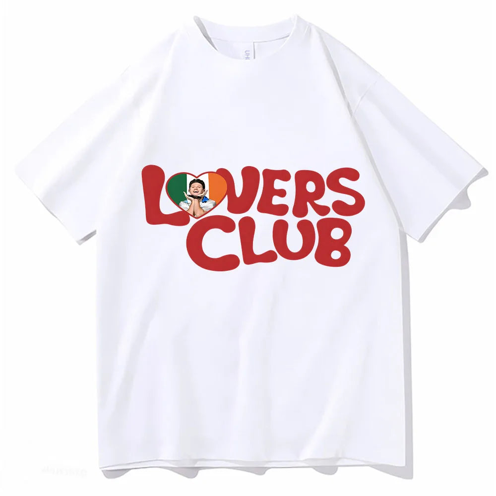 T-Shirt Oversize Niall Horan Hello Lovers Club — Streetwear Hip Hop Manches Courtes