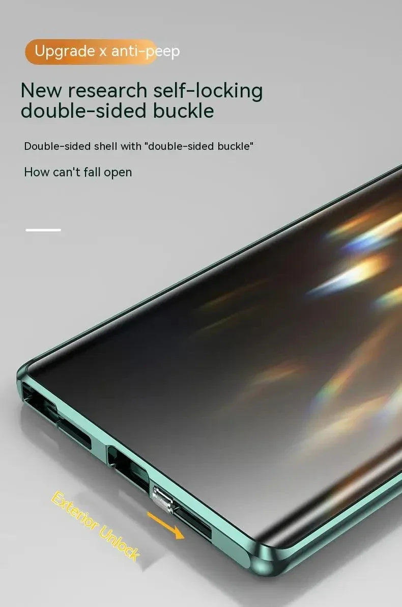 Coque magnétique 360° OPPO Find X – Verre trempé double face anti-espion