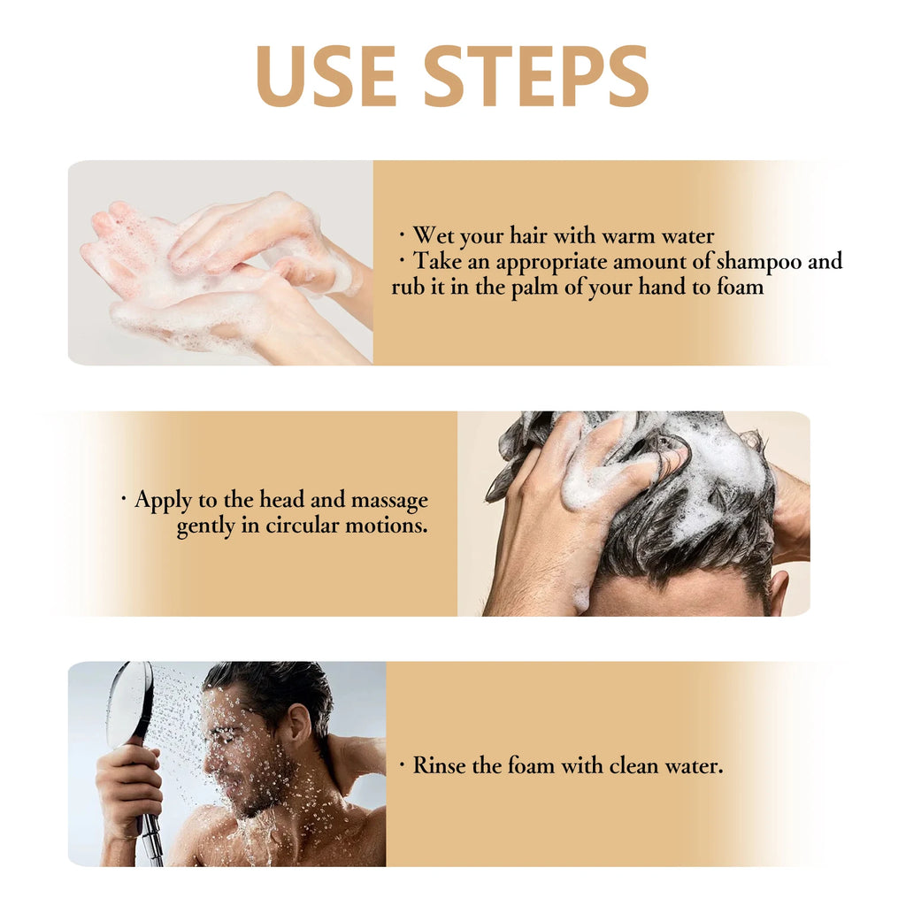 Shampooing croissance capillaire homme – Anti-chute, nourrissant et sans résidu gras 100ml