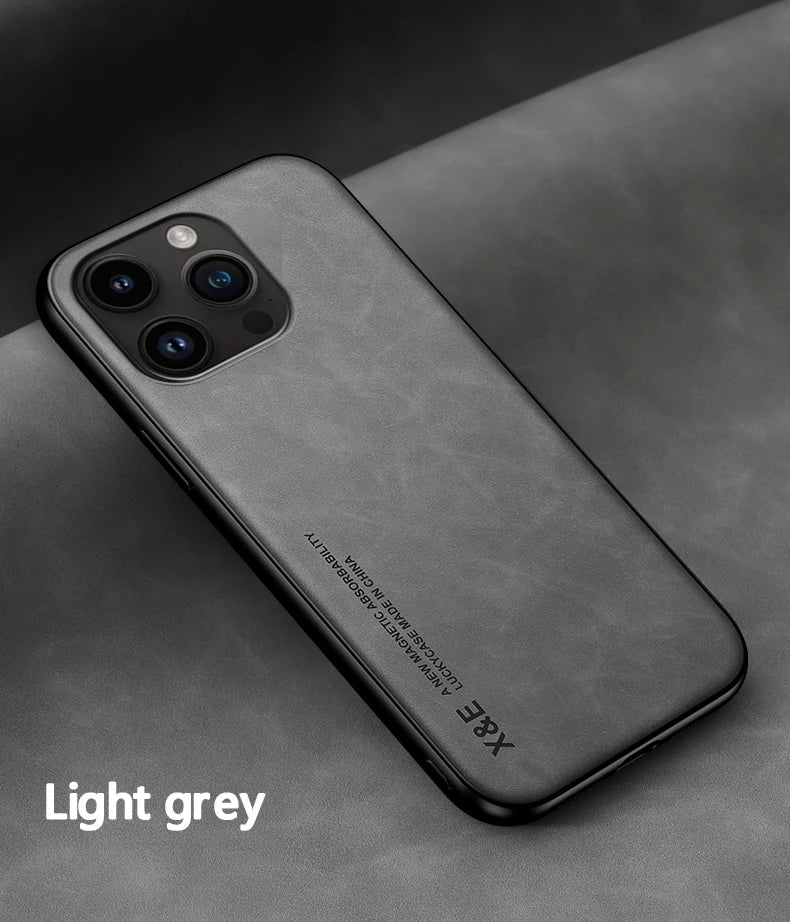 DECLAREYAO Original Luxury Light Slim Suede Leather Hard Coque For iPhone X Xs Max XR Phone Case Cover Shockproof Soft Frame