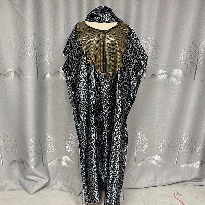 Robe Longue Femme Col V Rayée — Style Décontracté Grande Taille Automne 2026