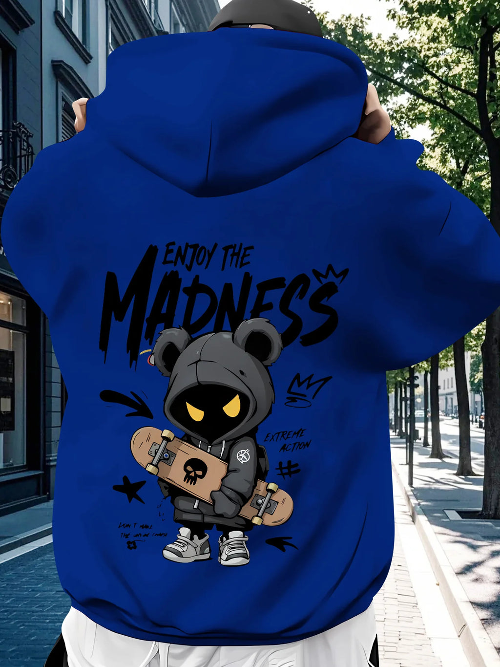 Men Hoodie Sweatshirt Oversize Loose Casual Long Sleeve Pullover Streetwer Hoodie MenPrint Casual Pullover Sweatshirt