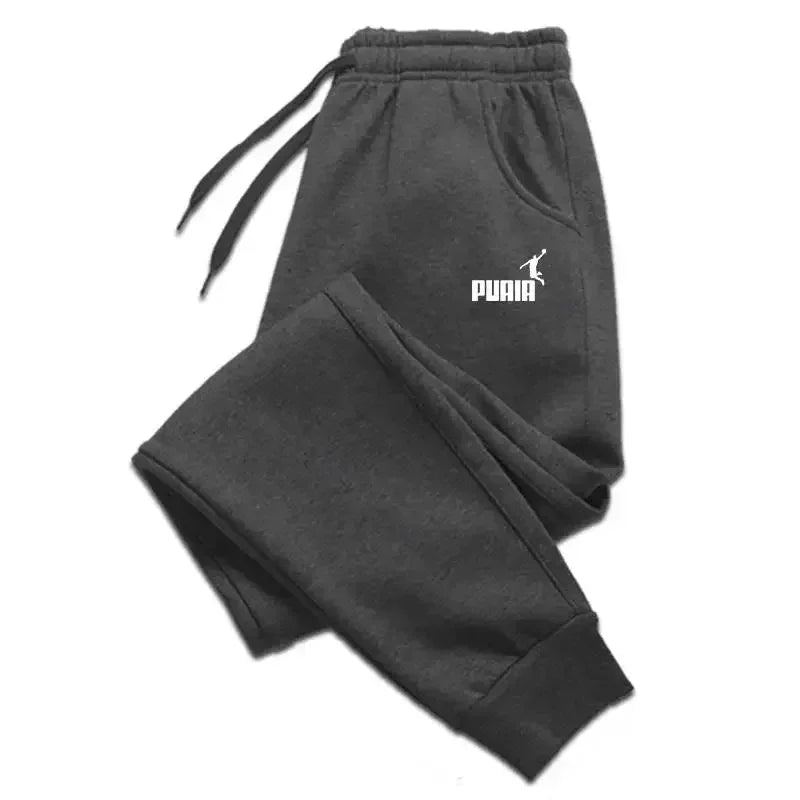 Pantalon Jogging Homme Imprimé Logo — Sportswear Doux Automne/Hiver 2025