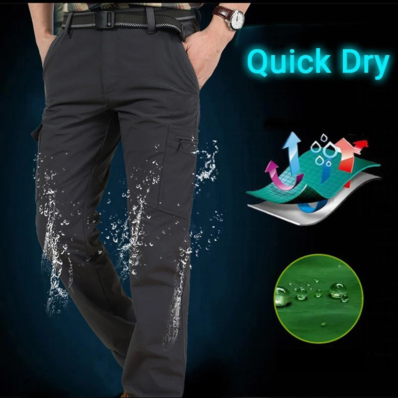 Pantalon Cargo Tactique Homme — Léger Imperméable Multi-Poches Été