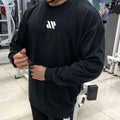 Men Long Sleeve Shirts Loose Oversize T Shirt for Men Autumn Workout Fitness Gym Hip Hop Clothing Men