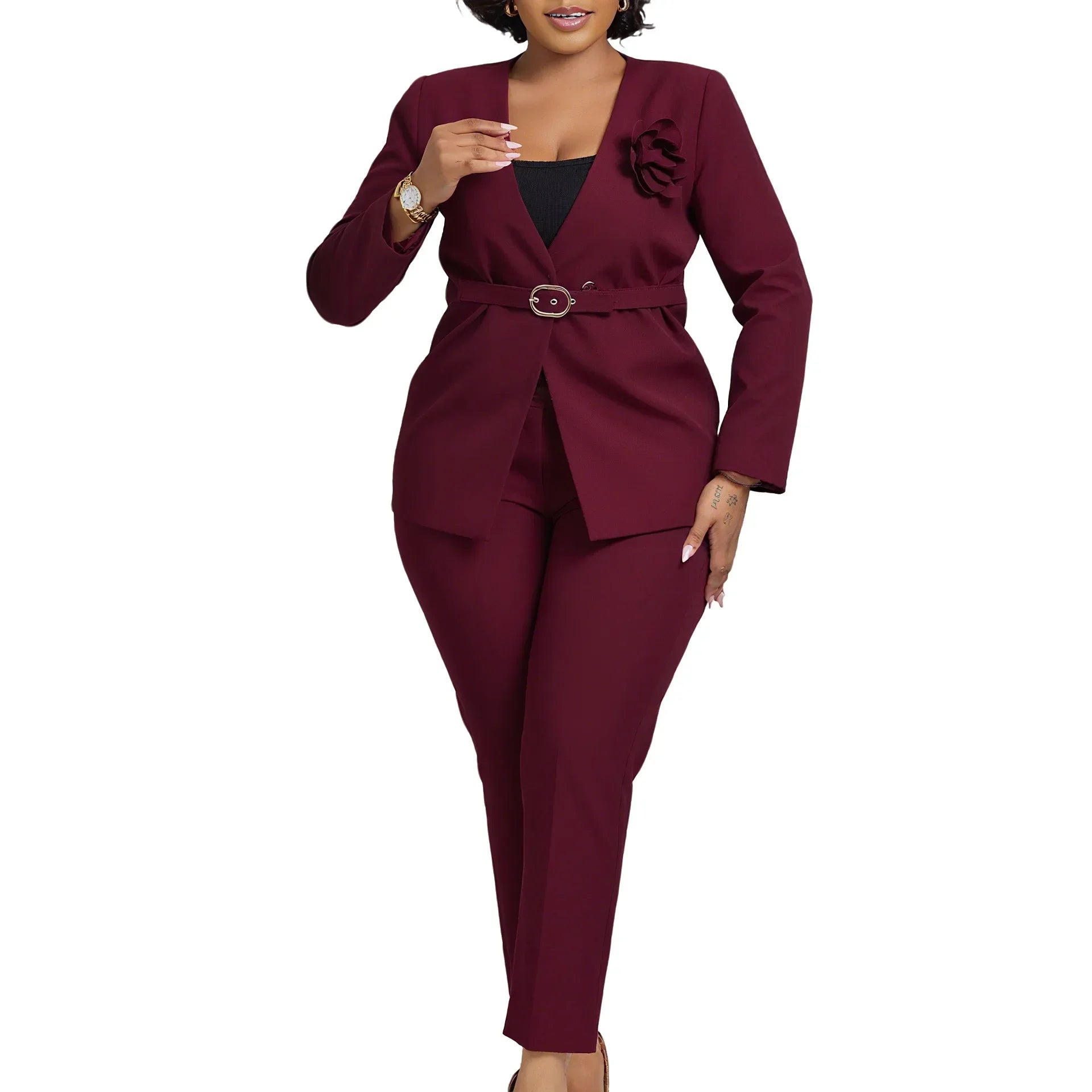 Ensemble Femme 2 Pièces Gilet & Pantalon — Tenue Casual Chic Automne/Hiver 2025