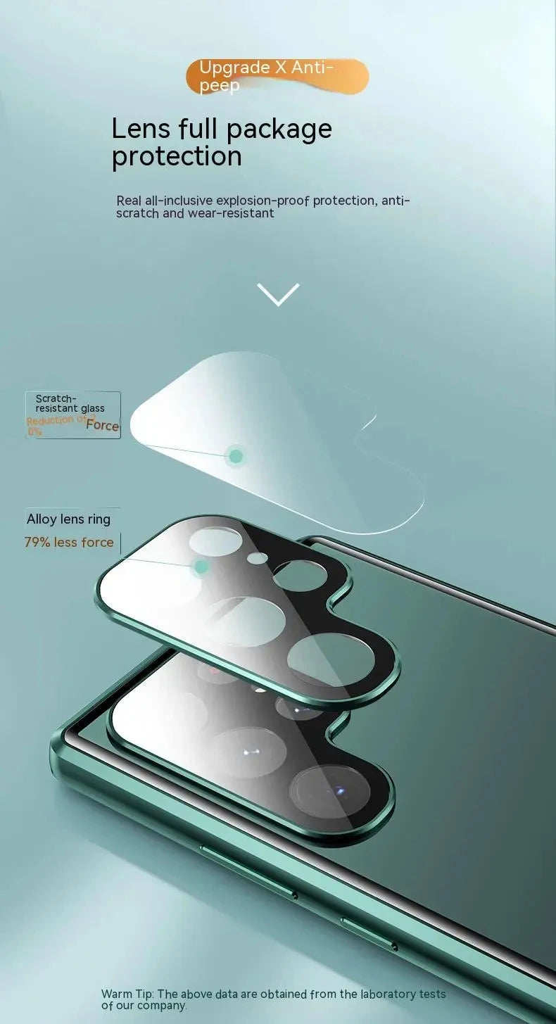 Coque magnétique 360° OPPO Find X – Verre trempé double face anti-espion