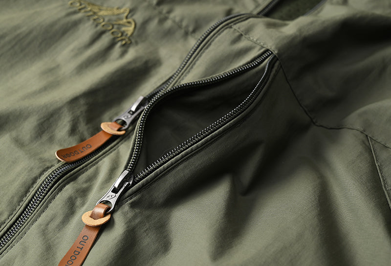 Coupe-Vent Tactique Homme À Capuche — Imperméable Outdoor Militaire