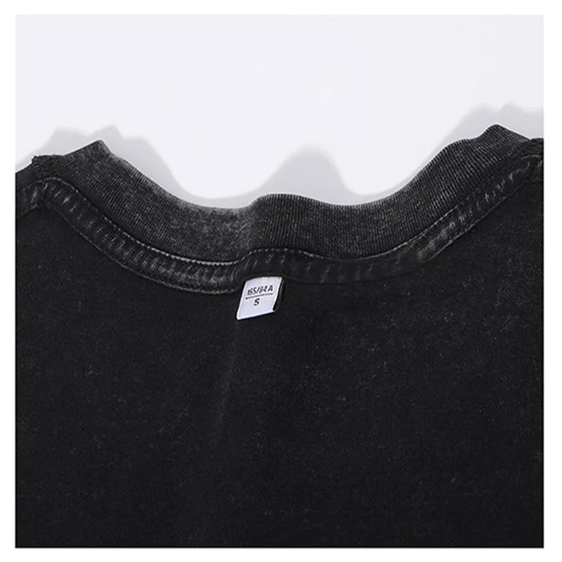 Oversized  Wash T-Shirt I Had Potential Cotton T-Shirts Hip Hop Tee Shirt for Male Beach Funny Pattern Short Sleeve Clothing