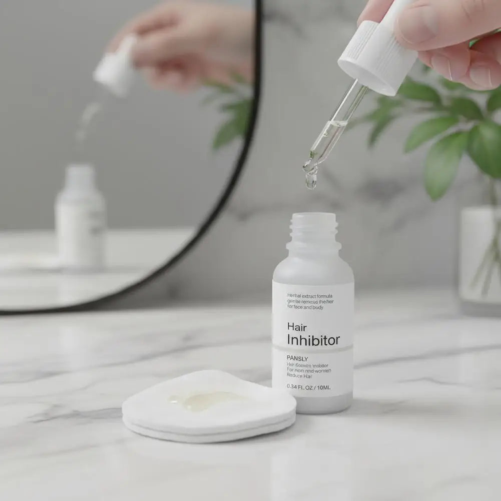 Sérum inhibiteur de pilosité – Réduction permanente et indolore visage & corps